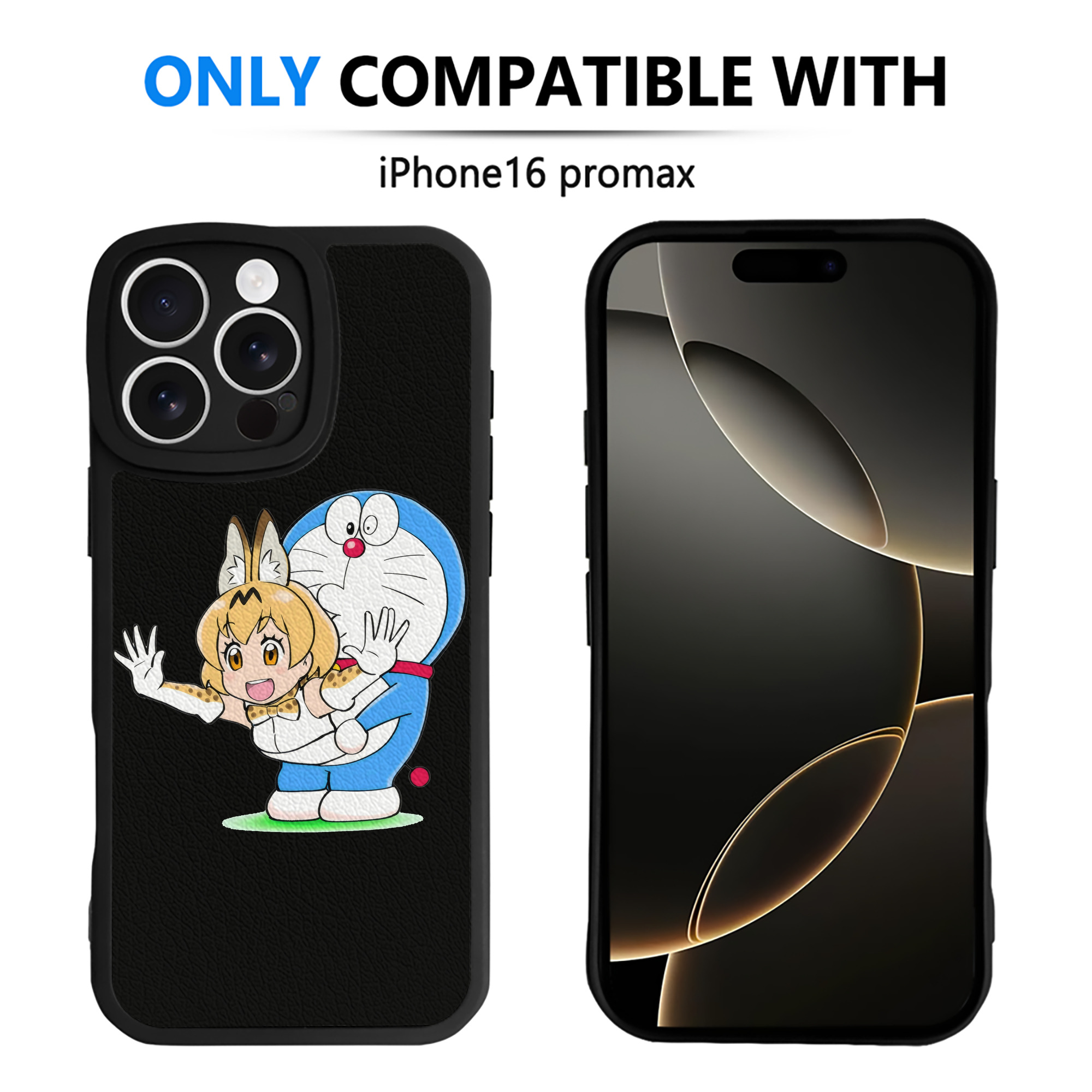 （画像用） ドラえもん Doraemon 【iPhone 16シリーズ対応】シリコンスマホケース（レザー調） 材質：シリコン